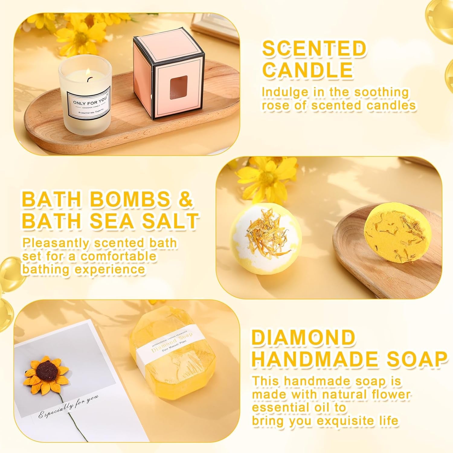 13-Piece Spa Gift Basket for Women - Ideal Birthday and Mother's Day Present with Mirrors, Socks, Steamers, Jewelry Case, and Bath Robe for Moms, Nurses, Girlfriends, and Wives