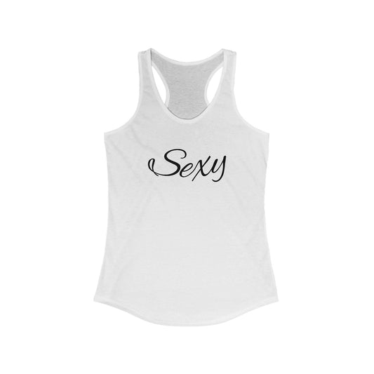 Sexy Women's Racerback Tank - Fashionable Workout Top, Casual Summer Shirt, Gift for Her, Lounge Wear, Fitness Apparel
