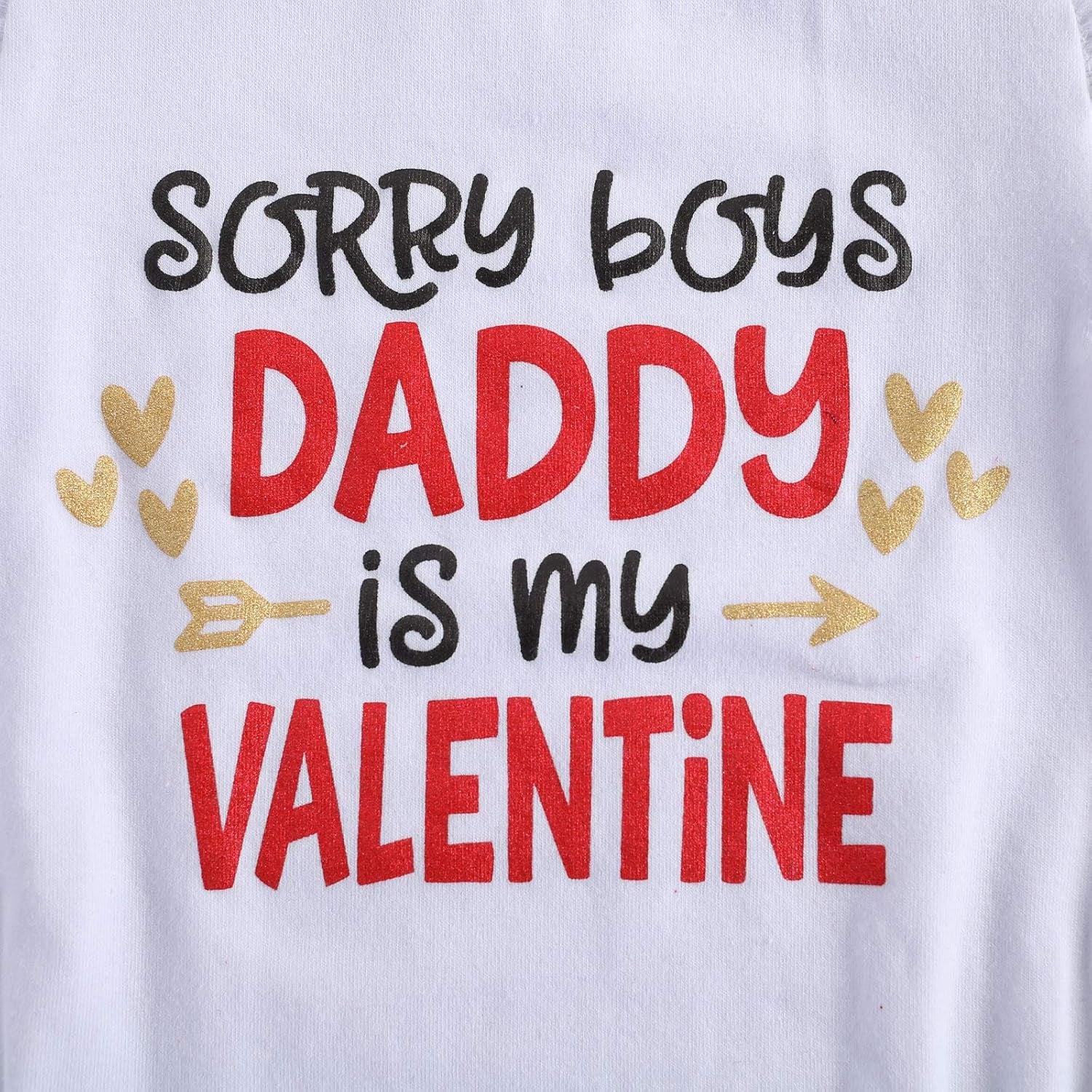 Baby Girl's First Valentine's Day Outfit Set - Ruffle Romper, Tutu Skirt, Leg Warmers, and Headband (4 Pieces, 6-12 Months, White and Red)