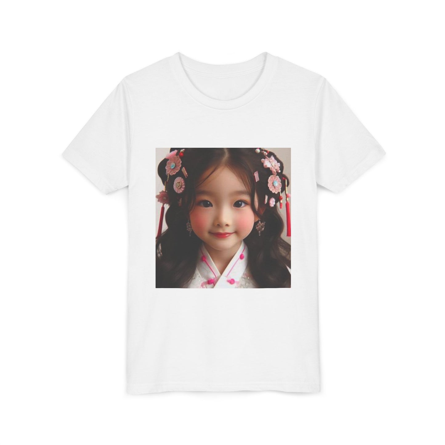 Cute Kawaii Girl Youth Tee, Adorable Kids T-Shirt, Cute Graphic Tee, Personalized Child's Shirt, Perfect for Birthdays, Gifts