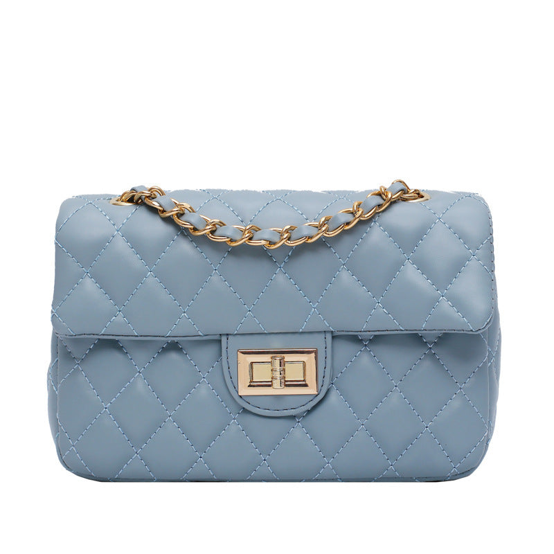 ins diamond chain crossbody small black bag small bag female