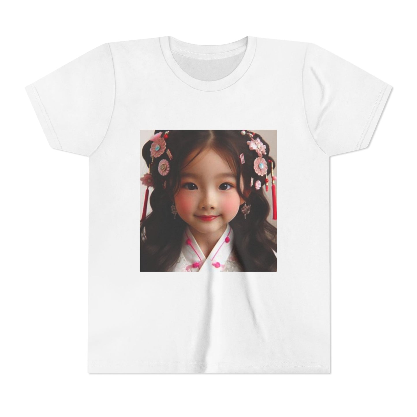 Cute Kawaii Girl Youth Tee, Adorable Kids T-Shirt, Cute Graphic Tee, Personalized Child's Shirt, Perfect for Birthdays, Gifts