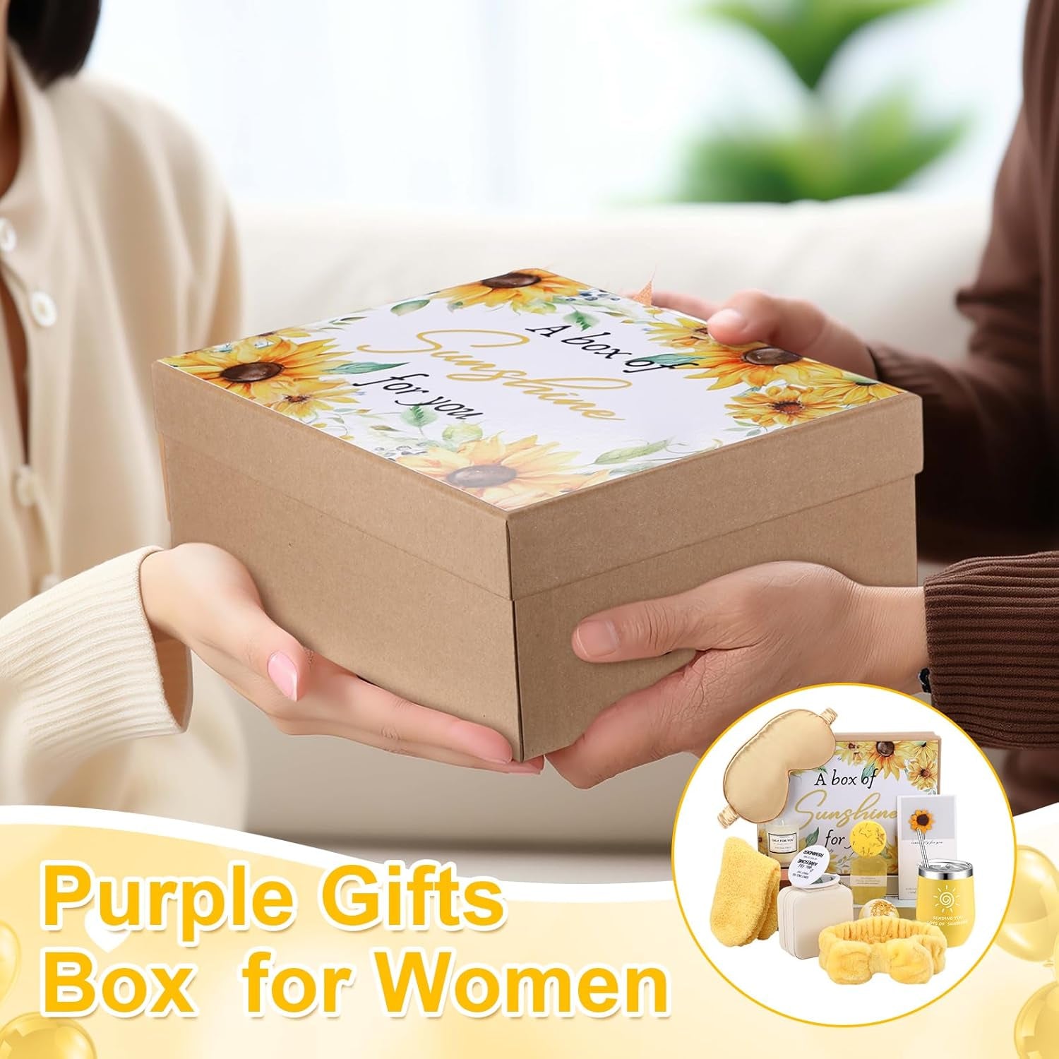 13-Piece Spa Gift Basket for Women - Ideal Birthday and Mother's Day Present with Mirrors, Socks, Steamers, Jewelry Case, and Bath Robe for Moms, Nurses, Girlfriends, and Wives