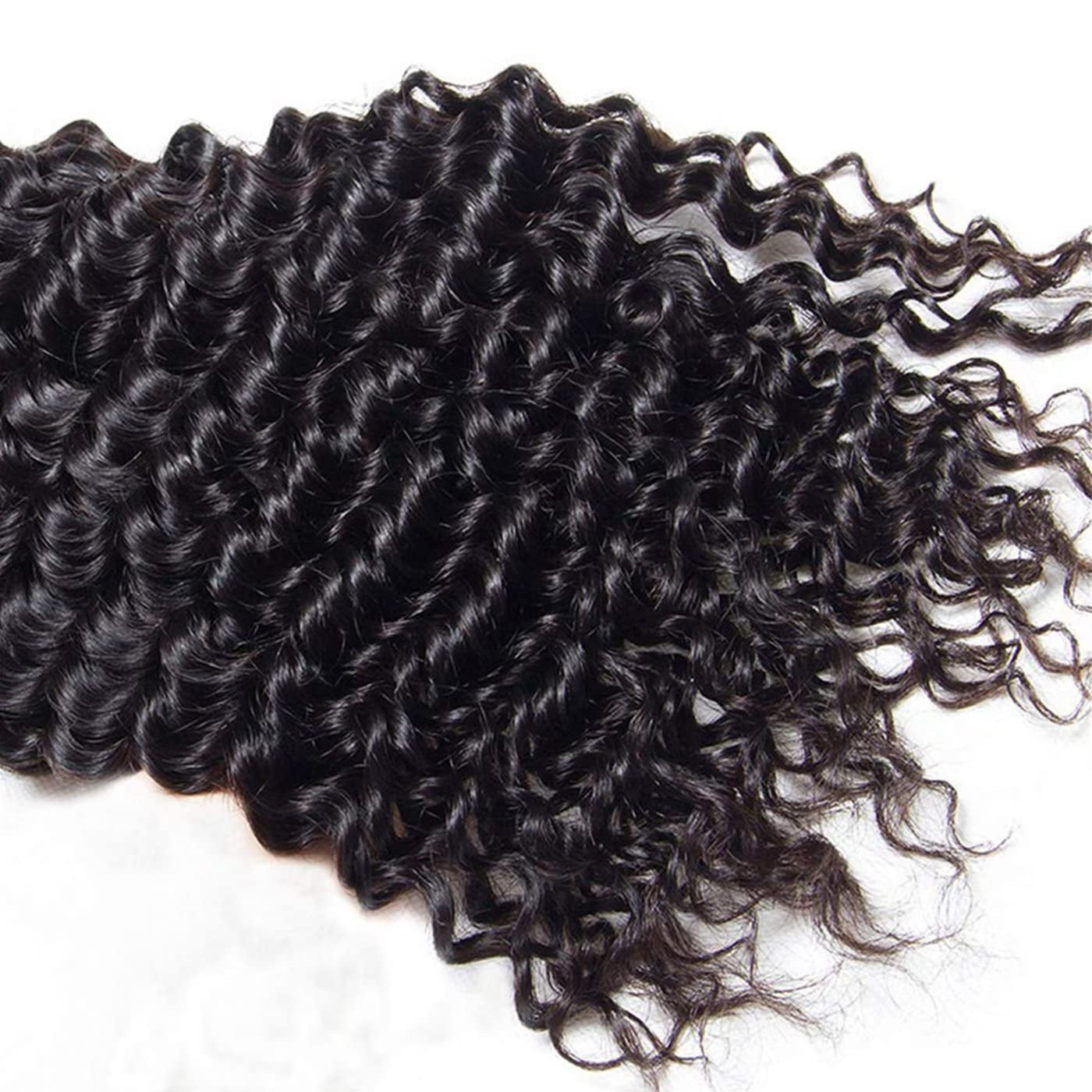 Brazilian Deep Wave Human Hair Bundles - 4 Curly Wet and Wavy Bundles