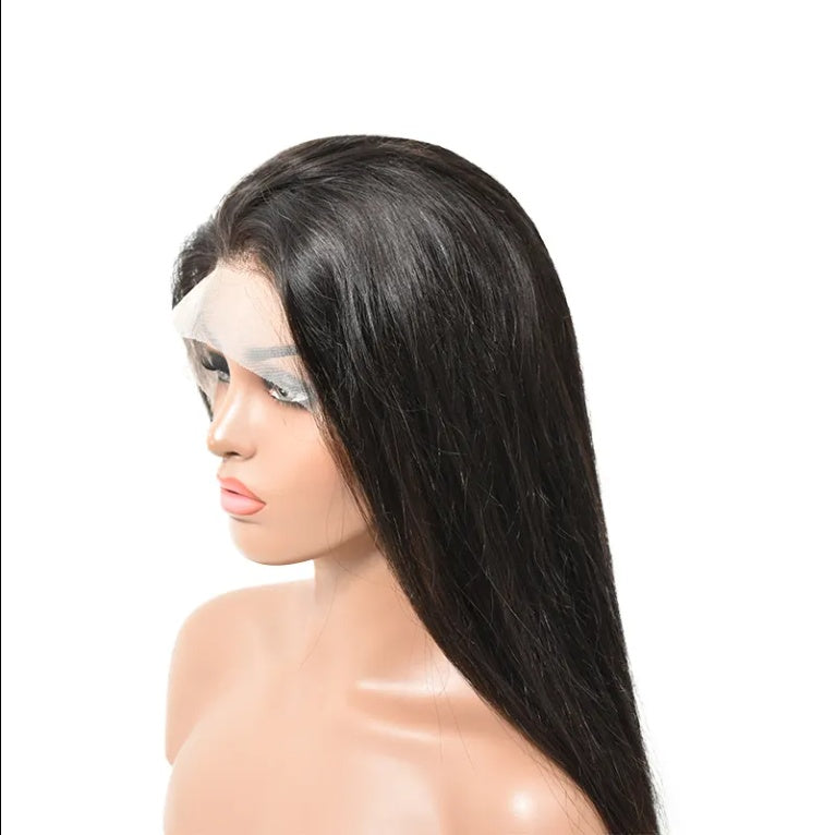 High Quality Wholesale Factor Price  Lace Wigs Smooth Natural Human Hair Straight Clear Lace Front Wigs