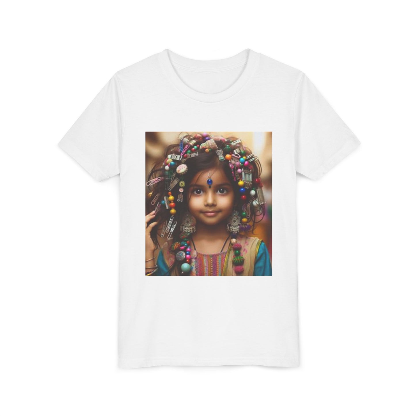 Youth Tee - Celebrate Indian Girl Magic, Perfect for Cultural Events, Gifts, Kids' Parties, Festivals, Everyday Wear