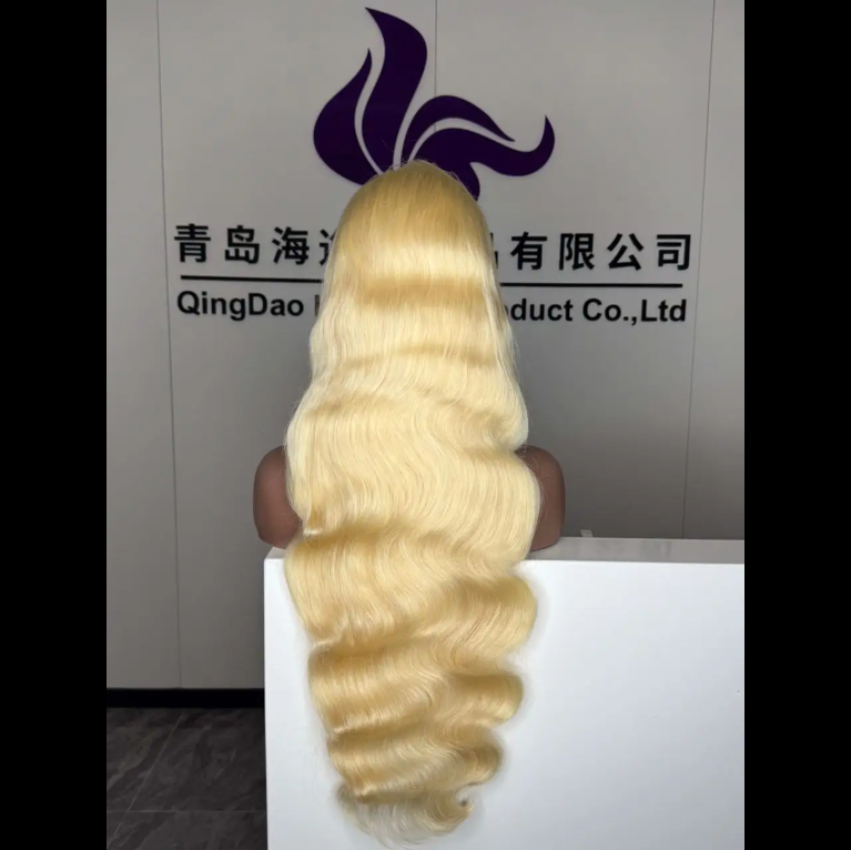 2025 Hot Sale Blonde 30 Inch HD 13X4 Body Wave Lace Wig Raw Black Female Human Hair