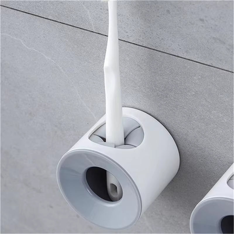 Toothbrush Holder Bathroom Electric Toothbrush Holder Wall Mounted Non-Punching Durable Simple Storage Organizer Holder