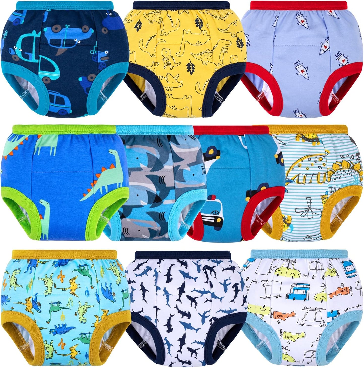 Toddler Training Pants - Soft Cotton Absorbent Underwear for Boys and Girls