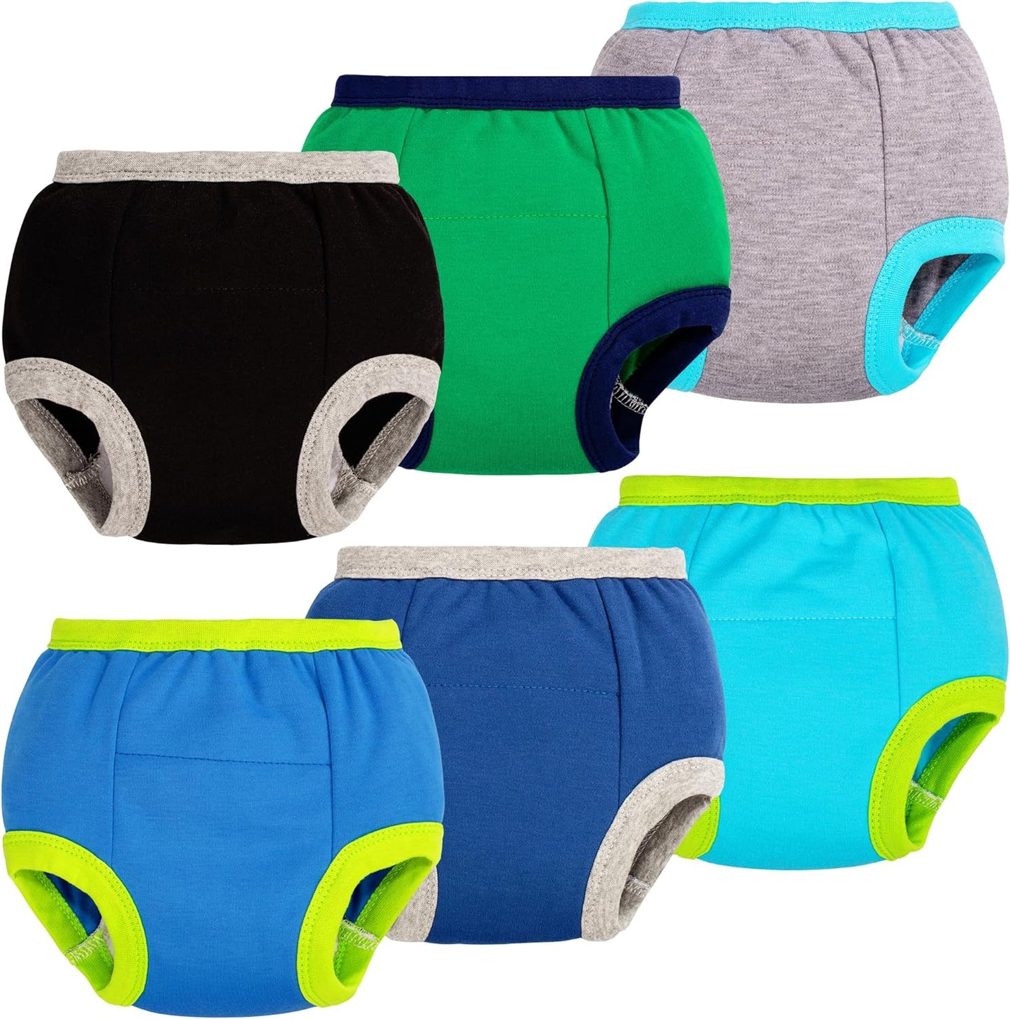 Toddler Training Pants - Soft Cotton Absorbent Underwear for Boys and Girls