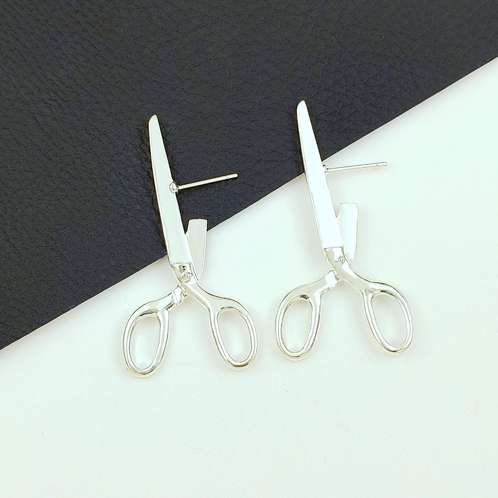 Retro Scissors Creative Personalized Ear Studs