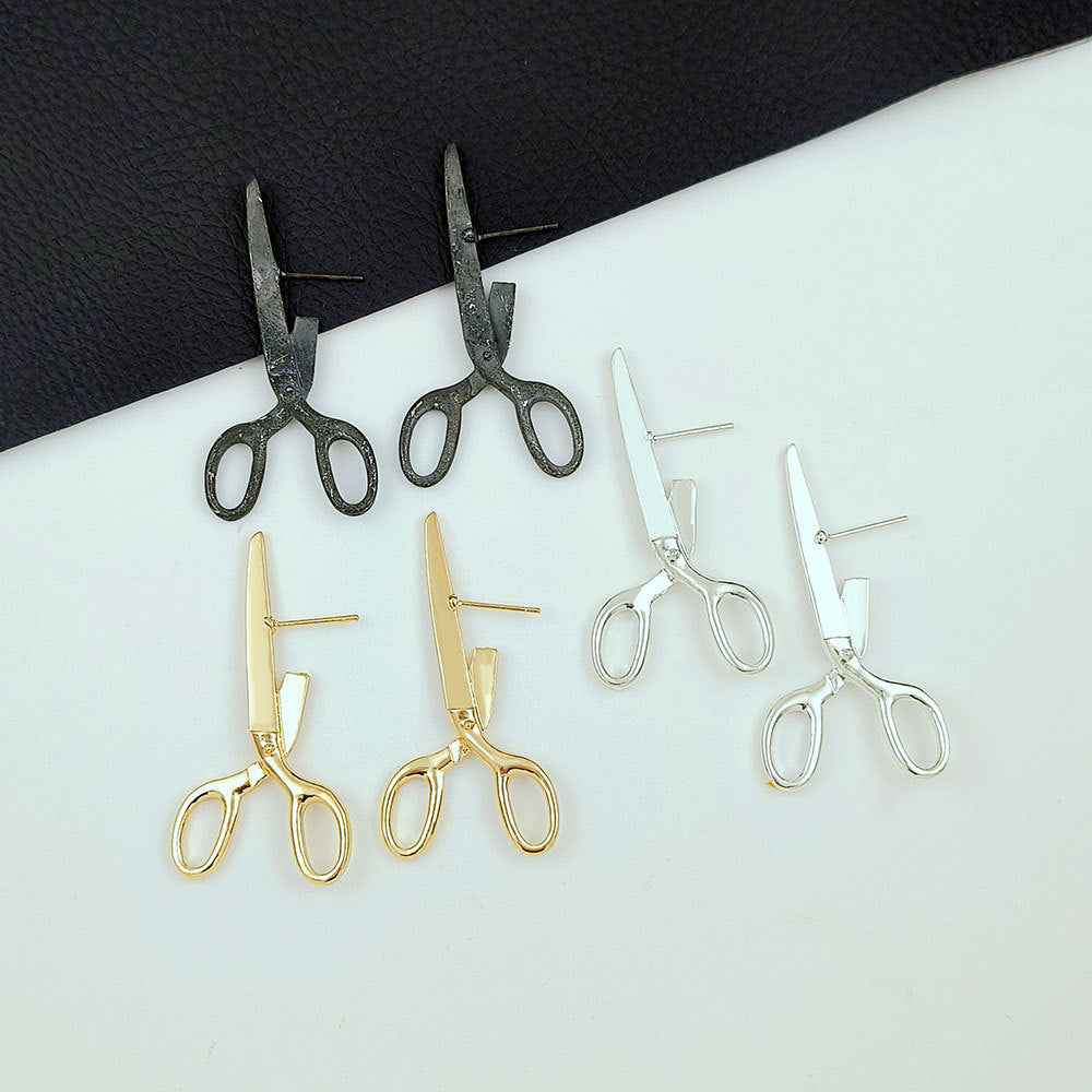 Retro Scissors Creative Personalized Ear Studs