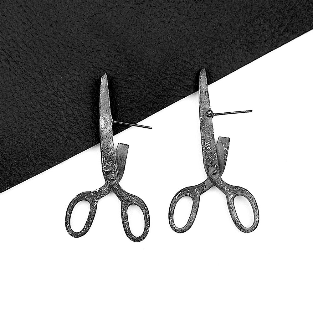 Retro Scissors Creative Personalized Ear Studs