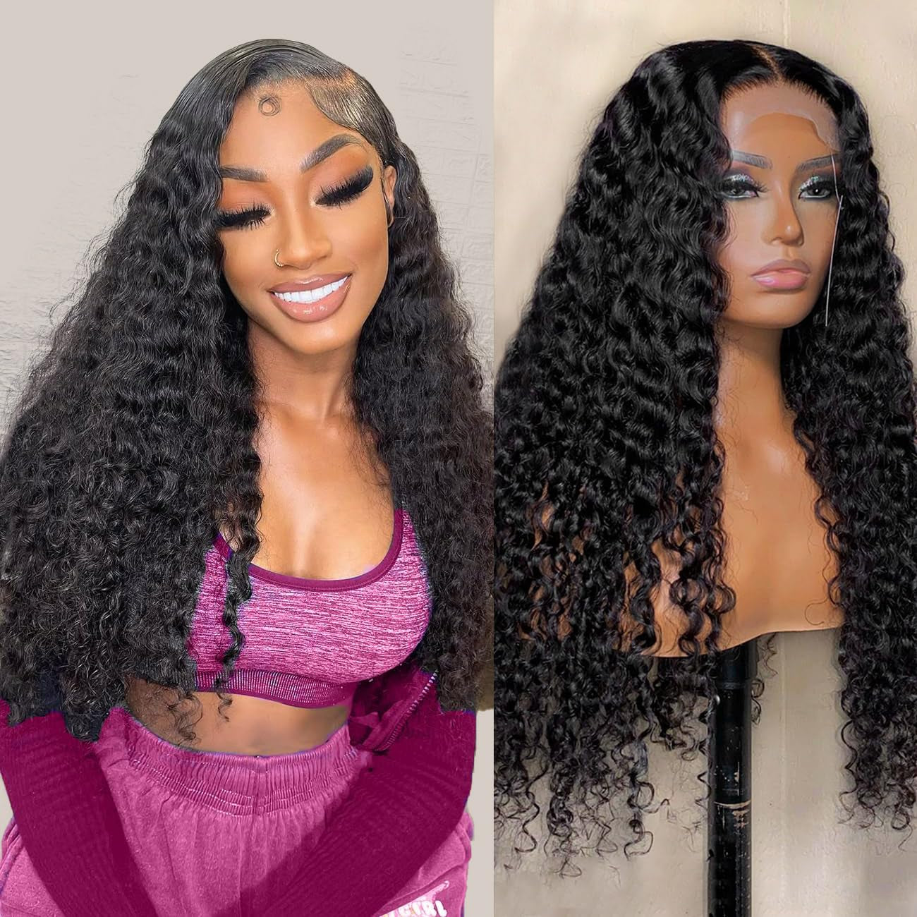 99J Burgundy 13X4 Lace Front Human Hair Wig - 180% Density, 28 Inch Straight Style with Baby Hair for Women