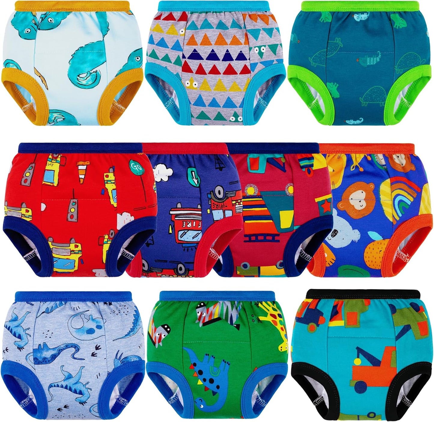 Toddler Training Pants - Soft Cotton Absorbent Underwear for Boys and Girls