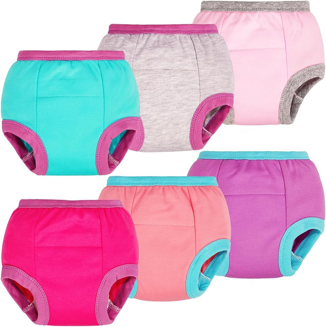 Toddler Training Pants - Soft Cotton Absorbent Underwear for Boys and Girls