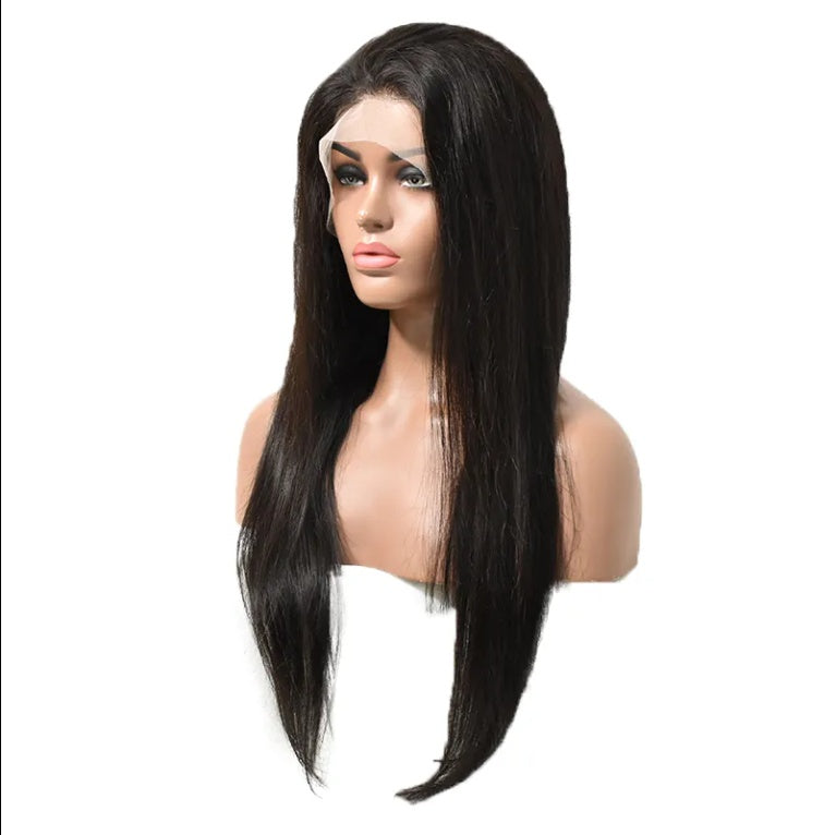 High Quality Wholesale Factor Price  Lace Wigs Smooth Natural Human Hair Straight Clear Lace Front Wigs