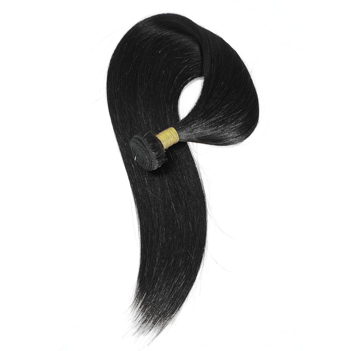 Premium 28-Inch Straight Human Hair Bundles - 100% Unprocessed Brazilian Hair Extensions, Silky Straight, 12A Quality