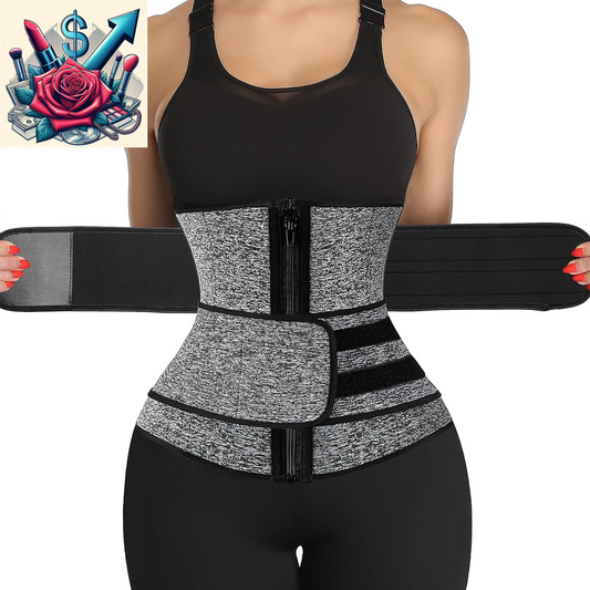 Neoprene Sauna Waist Trainer Corset Sweat Belt for Women Compression Cincher Band Workout Fitness Back Support