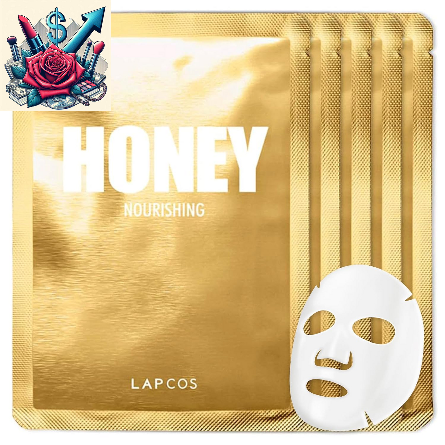 Collagen Sheet Mask, Firming Daily Face Mask with Collagen Peptides for Anti-Aging, Helps to Minimize Wrinkles, Restores Skin Elasticity & Firmness, Hydrating, Korean Beauty, 5-Pack