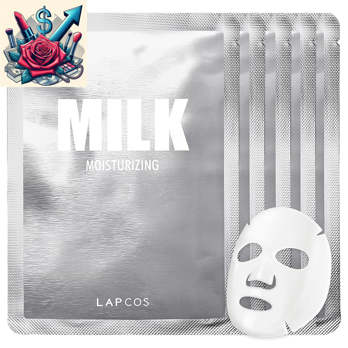 Collagen Sheet Mask, Firming Daily Face Mask with Collagen Peptides for Anti-Aging, Helps to Minimize Wrinkles, Restores Skin Elasticity & Firmness, Hydrating, Korean Beauty, 5-Pack